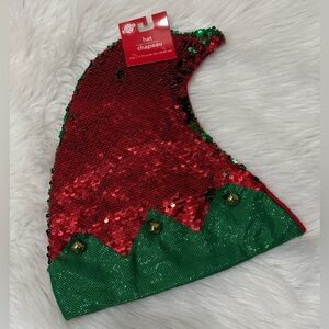 $1 bundle- New! Flip Sequin Christmas Holiday Hat W/ Bells